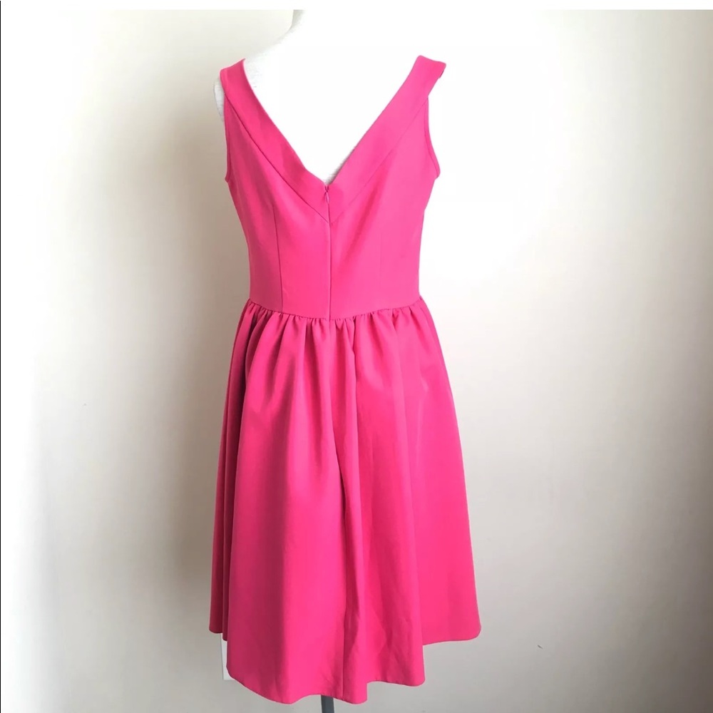 Juliet Roses v- neck fit & flare dress pink NWT S